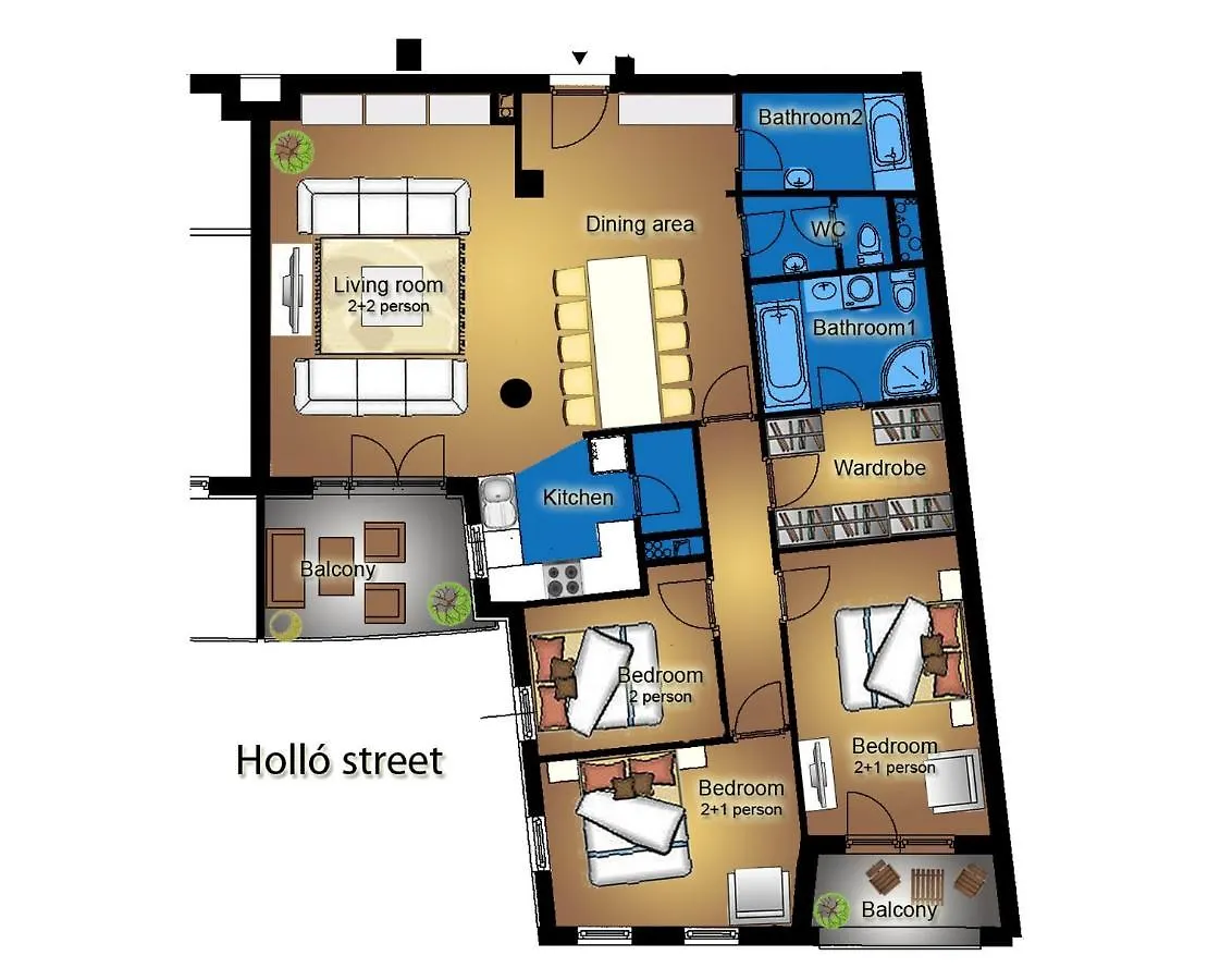 בודפשט Gde Hollo Apartments הונגריה